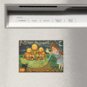 Young Witch's Brew: Pompoen Mannen op Magick Altar Magneet (Insitu (Vaatwasser))