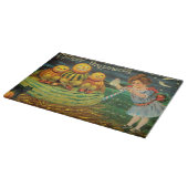 Young Witch's Brew: Pompoen Mannen op Magick Altar Snijplank (Hoek)