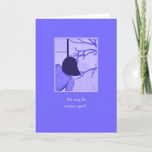 Young Woman at Shoji Screen Moon Rabbit Kaart