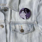 Young Woman Ronde Button 5,7 Cm (In situ)