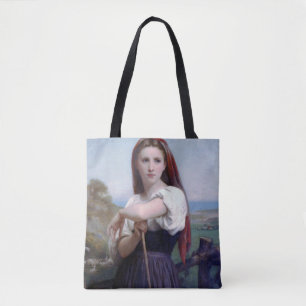 Young Woman Shepherdess, Bouguereau Draagtas