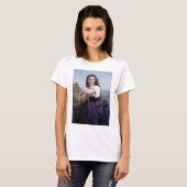 Young Woman Shepherdess, Bouguereau T-shirt (Voorkant volledig)