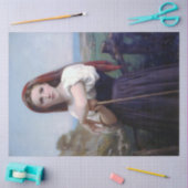 Young Woman Shepherdess, Bouguereau Tissuepapier (Craft)