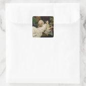 Young Woman Smoking, 1894 Vierkante Sticker (Tas)