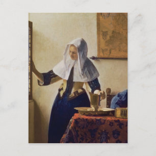 Young Woman with a Water Jug, c.1662 Briefkaart