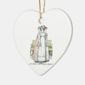 Youngest & Tallest, Jane Austen Pride en Prejudic Keramisch Ornament (Links)