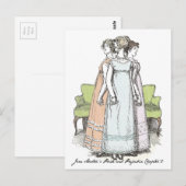 Youngest & Tallest, Jane Austen Pride & Prejudice Briefkaart (Voorkant / Achterkant)