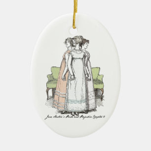 Youngest & Tallest, Jane Austen Pride & Prejudice Keramisch Ornament