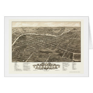 Youngstown, carte panoramique de l'OH - 1882