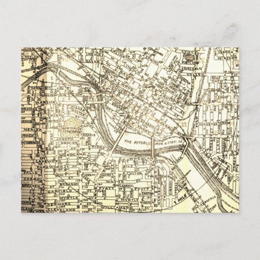 Youngstown, OH Carte Vintage (Devant)