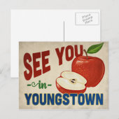 Youngstown Ohio Apple - Vintage Travel Briefkaart (Voorkant / Achterkant)