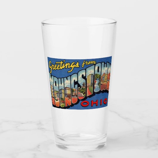 YOUNGSTOWN OHIO PINT GLASS GLAS (Voorkant)