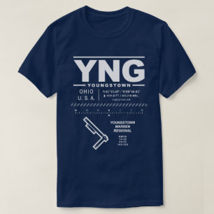 Youngstown Warren Airport YNG T-Shirt