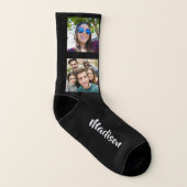 YOUR 8 Photos & Name custom socks (Droite extérieur)