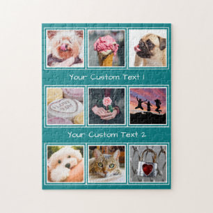 YOUR 9 PHOTOS, TEXTE & COLOR puzzle