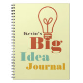 Your big idea journal modern light bulb ecru (Devant)
