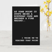 Your Birthday Cake is a Fire Hazard Kaart (Gele Bloem)