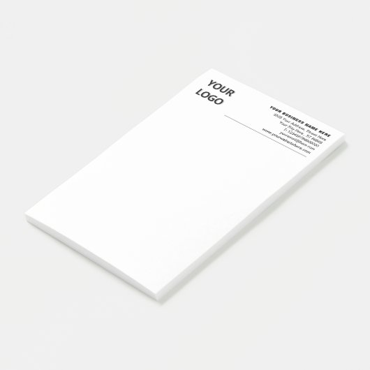 Your Branded Business Post-it® Notes Example (Incliné)