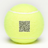 Your Branded Custom QR Code Tennis Balls Example Tennisballen (Achterkant)