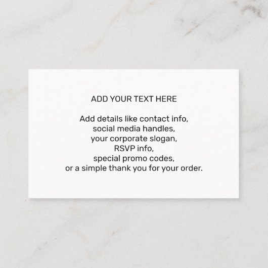 Your Business Company Team Logo & QR Code and Text Visitekaartje (Achterkant)