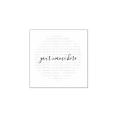 Your Business Logo Pink Brushstroke Classic Round  Rubberstempel (Afrduk)