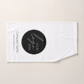 Your Business Logo Promoteur Business Company (Serviette à main)