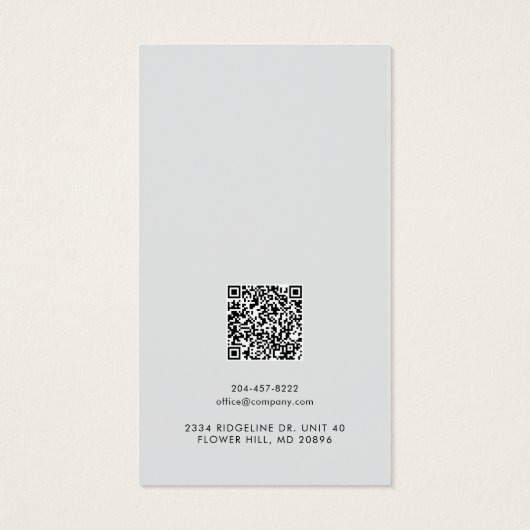 Your Business Logo QR Code Earrings Display Card (Dos)
