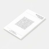 Your Business Post-it® Notes Template with QR Code (Incliné)