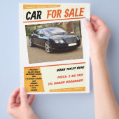 Your car for sale flyer (Hand)