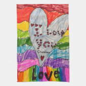 Your Child's Art Custom Printed on a Theedoek (Verticaal)