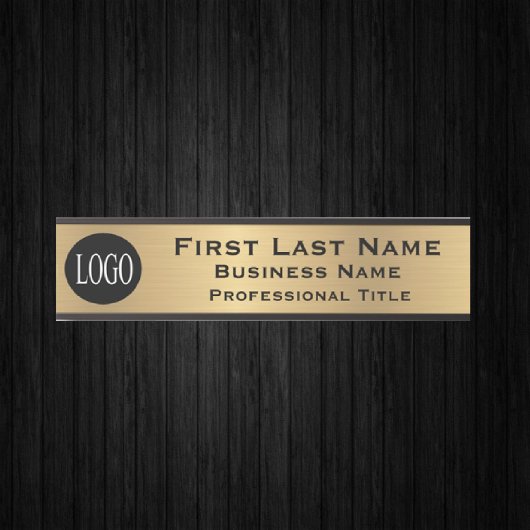 Your Company Logo Office Door Sign Faux Gold Deurbordje