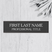 Your Company Office Door Sign Black and White Deurbordje