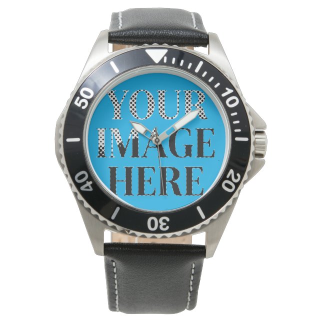 Your Custom Memory - Personalized Photo Placeholde Horloge (Voorkant)
