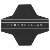 Your Custom Text & Modern Stripes | Black & White (Plat)