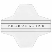Your Custom Text & Modern Stripes | Black & White (Plat)