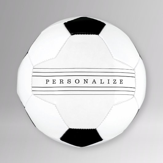 Your Custom Text & Modern Stripes | Black & White