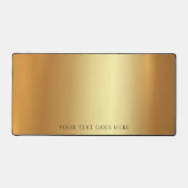 Your Custom Text or Name Elegant Gold Luxurious Bureaumat (Voorkant)