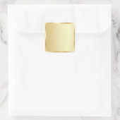 Your Custom Text Template Gold Blank Background Vierkante Sticker (Tas)