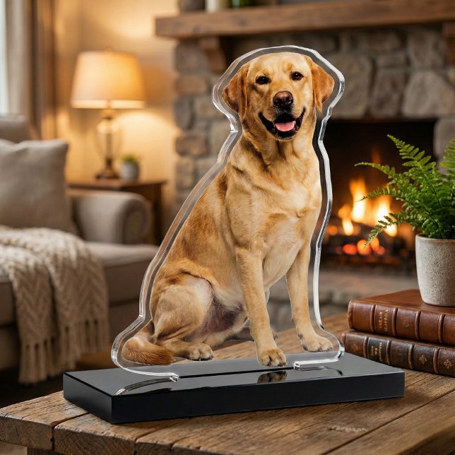 "Your Dog" Acrylic Photo Cut Out Sculpture Staand Fotobeeldje (Photo Cut Out Sculpture)
