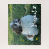 Your dog Name Script Custom Photo Legpuzzel (Verticaal)