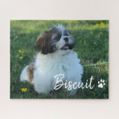 Your dog Name Script Custom Photo Legpuzzel (Horizontaal)