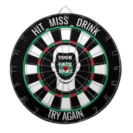 Your Face Here Dartboard  Funny Drinking Dartboard Dartbord