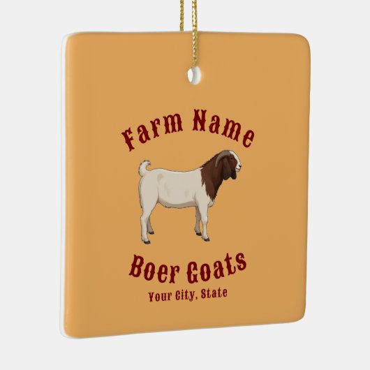 Your Farm Boer Goats Keramisch Ornament (Rechts)