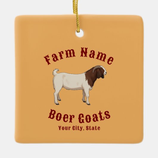 Your Farm Boer Goats Keramisch Ornament (Voorkant)