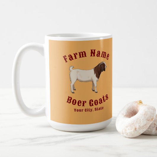 Your Farm Boer Goats Koffiemok (Met donut)