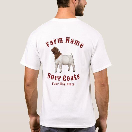 Your Farm Boer Goats T-shirt (Achterkant)