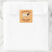 Your Farm Boer Goats Vierkante Sticker (Tas)