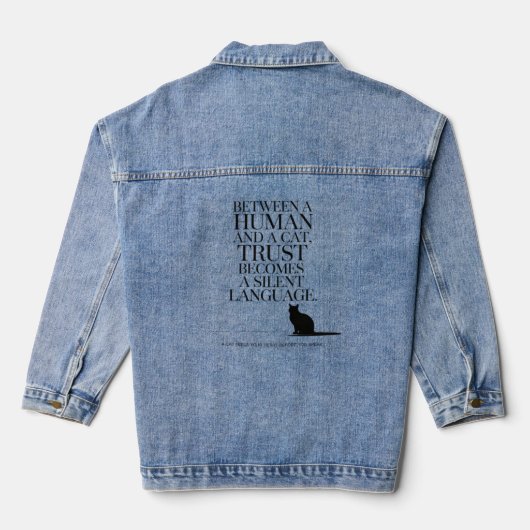 Your Feline Friend Denim Jacket (Achterkant)