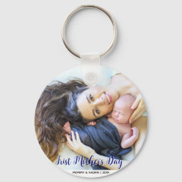 Your First Mother's Day personalised photo Sleutelhanger