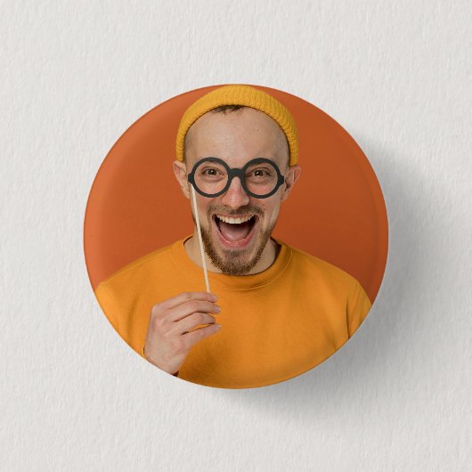 Your Funny Photo Selfie Upload Ronde Button 3,2 Cm (Voorkant)